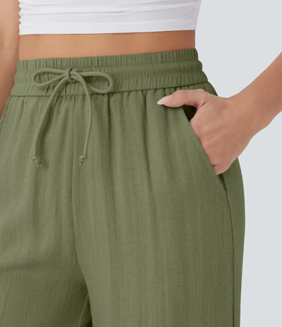 Aria - Elegante linnen broek