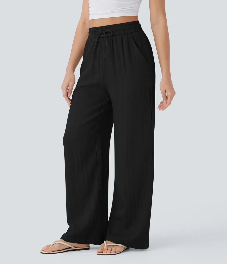 Aria - Elegante linnen broek