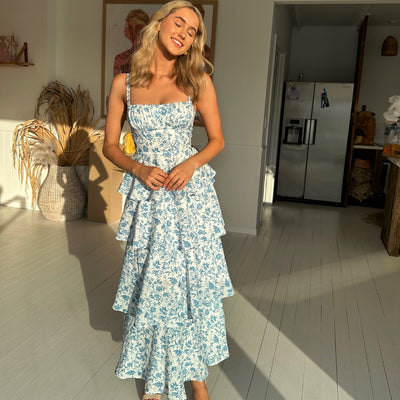 Julia - Elegante Bloemen Maxi Jurk