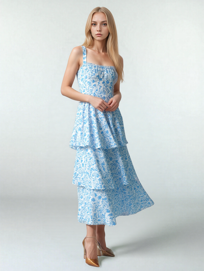 Julia - Elegante Bloemen Maxi Jurk