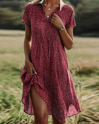 Yara™ | Luchtige Polka-Dot Minijurk