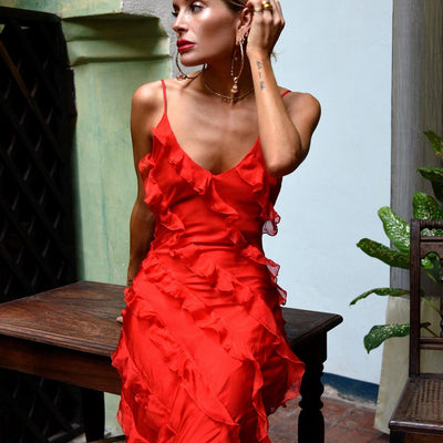 Zara - Jurk met Ruffles