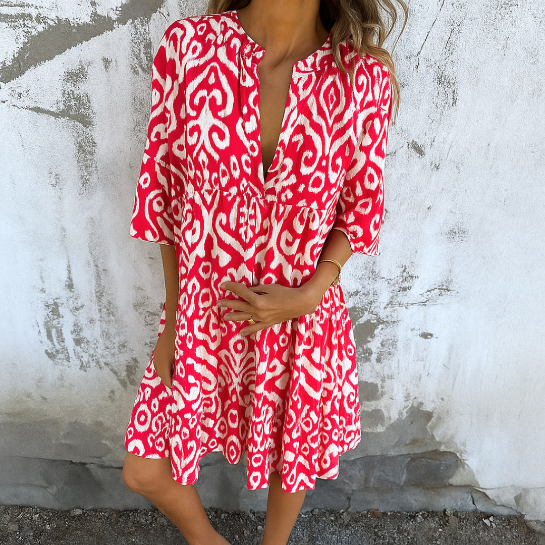 Veerle - Elegante Jurk met V-hals