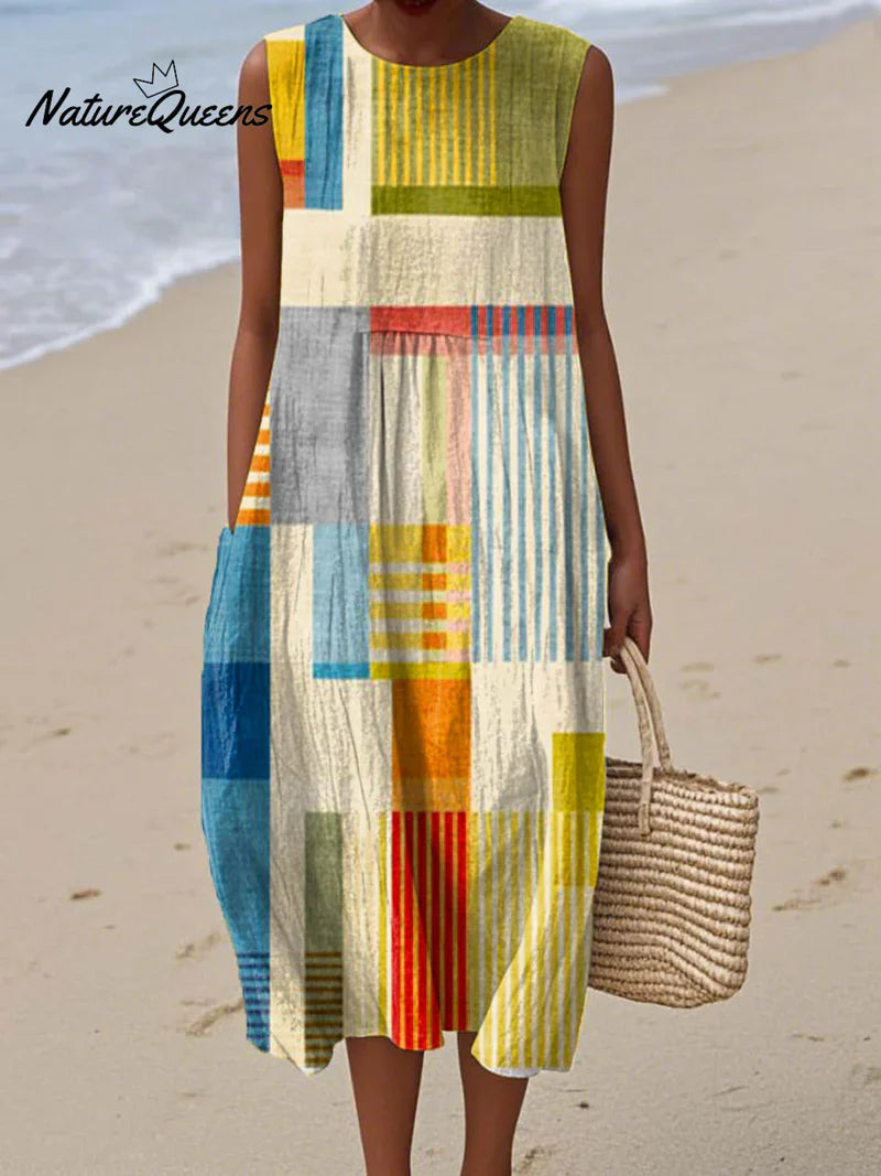 Aleida | Moderne Patchwork Jurk