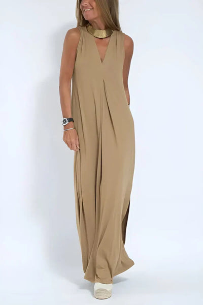 Béatrice - Elegante lange jurk + bijpassende cardigan KADO
