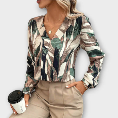 Ivana™ Chic Blouse met All-Over Print