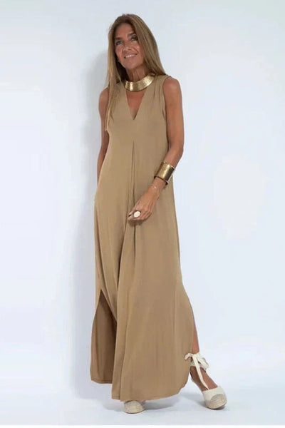 Béatrice - Elegante lange jurk + bijpassende cardigan KADO