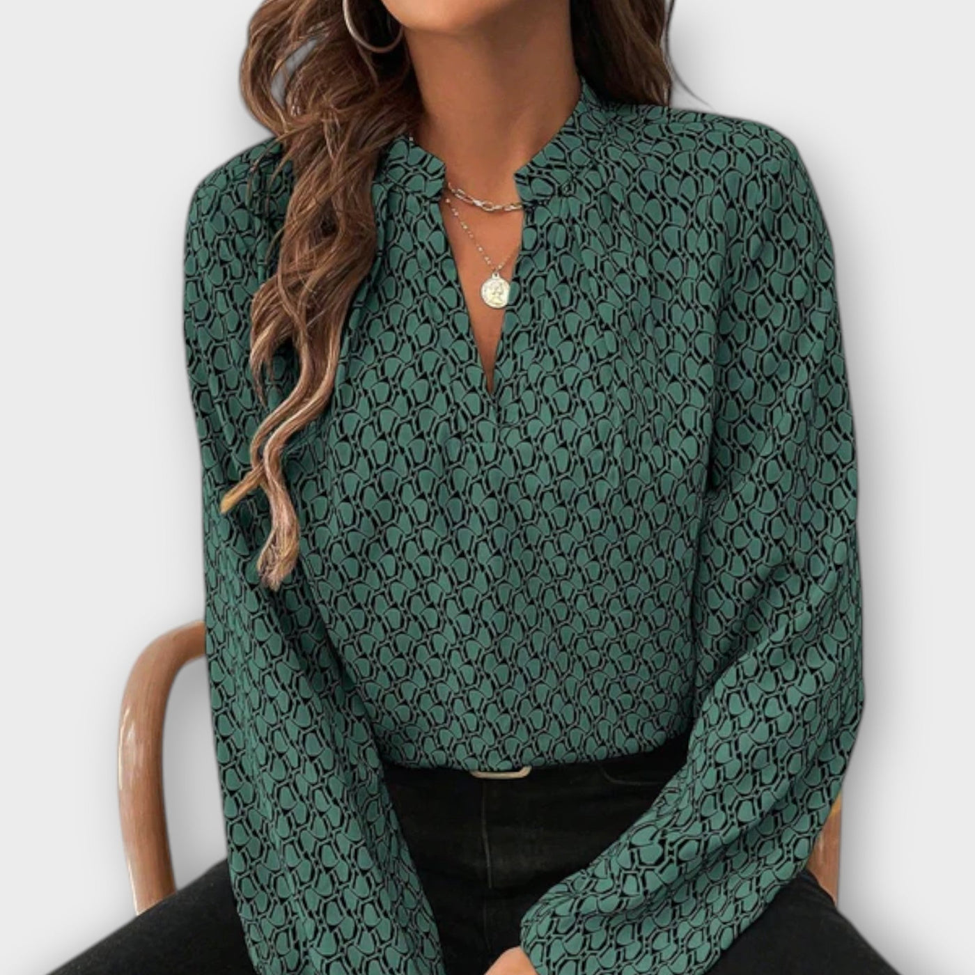 Larissa™ Patroon Blouse