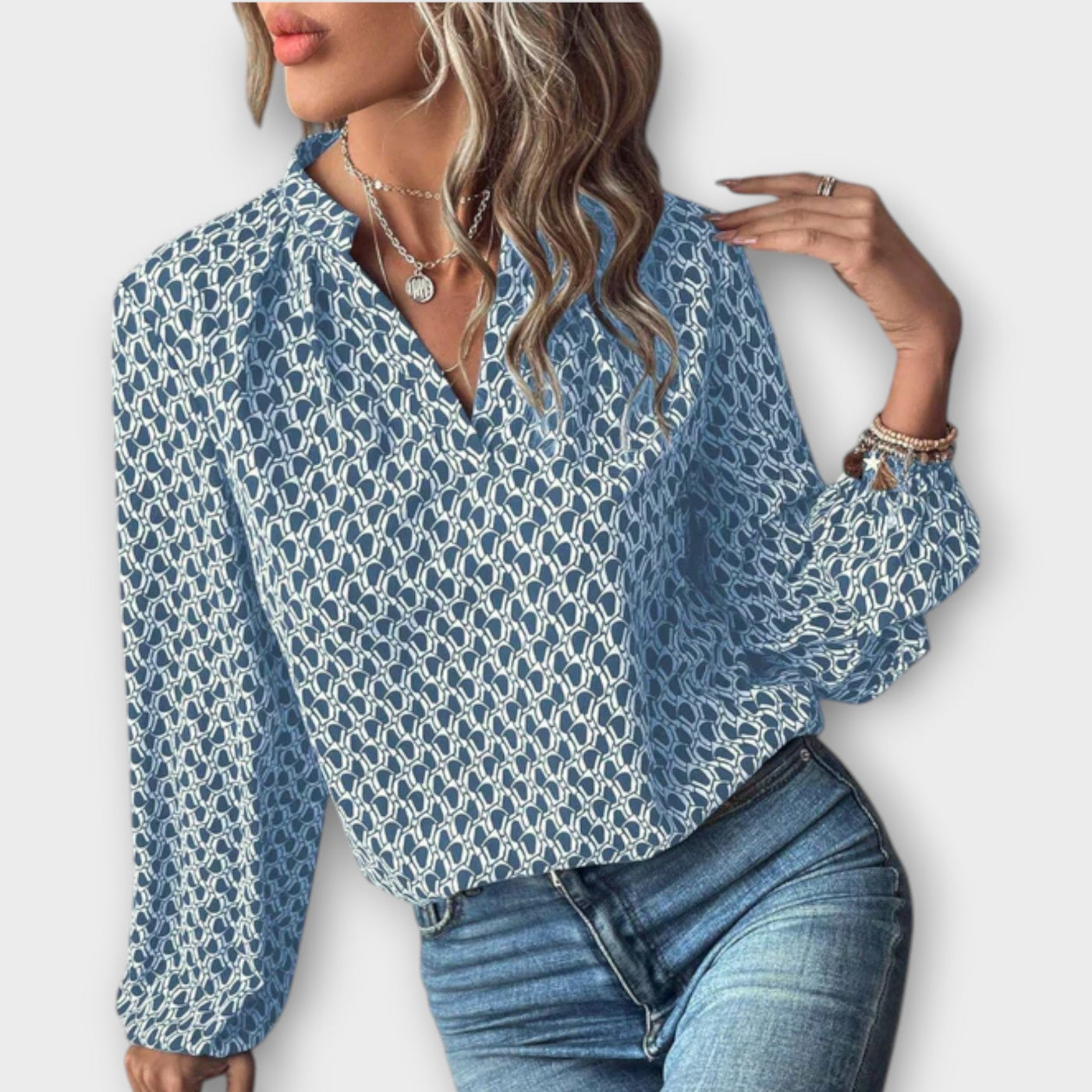 Larissa™ Patroon Blouse