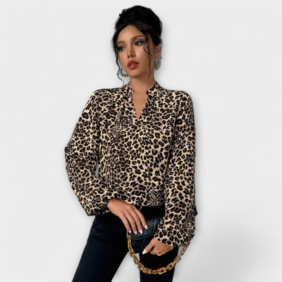 Lena™ Blouse met Luipaardprint
