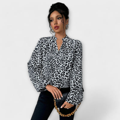 Lena™ Blouse met Luipaardprint
