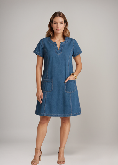 Raquel™ | Jeans-Tuniekjurk met Zakken