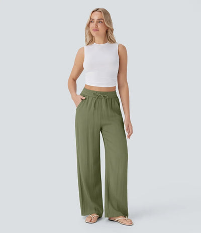 Aria - Elegante linnen broek