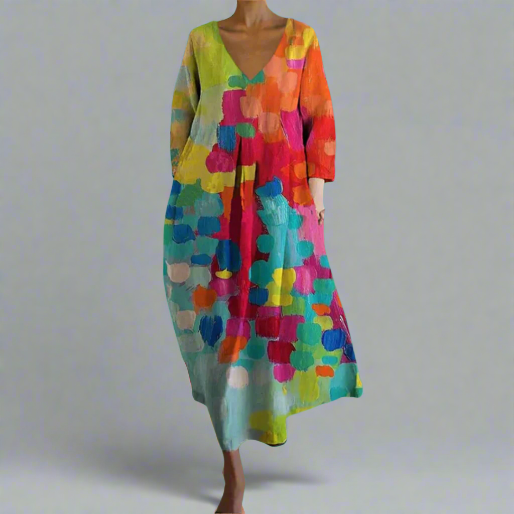 Renate | Elegante V-hals jurk