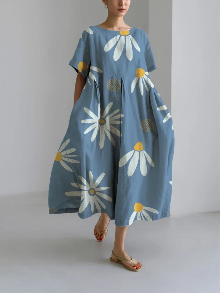 ZARA - KORTE JURK MET BLOEMDETAILS