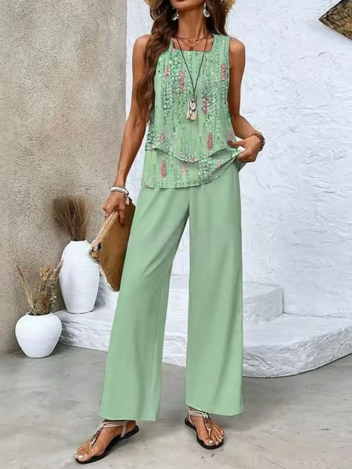 Isabella - Set van twee delen met top en bijpassende broek