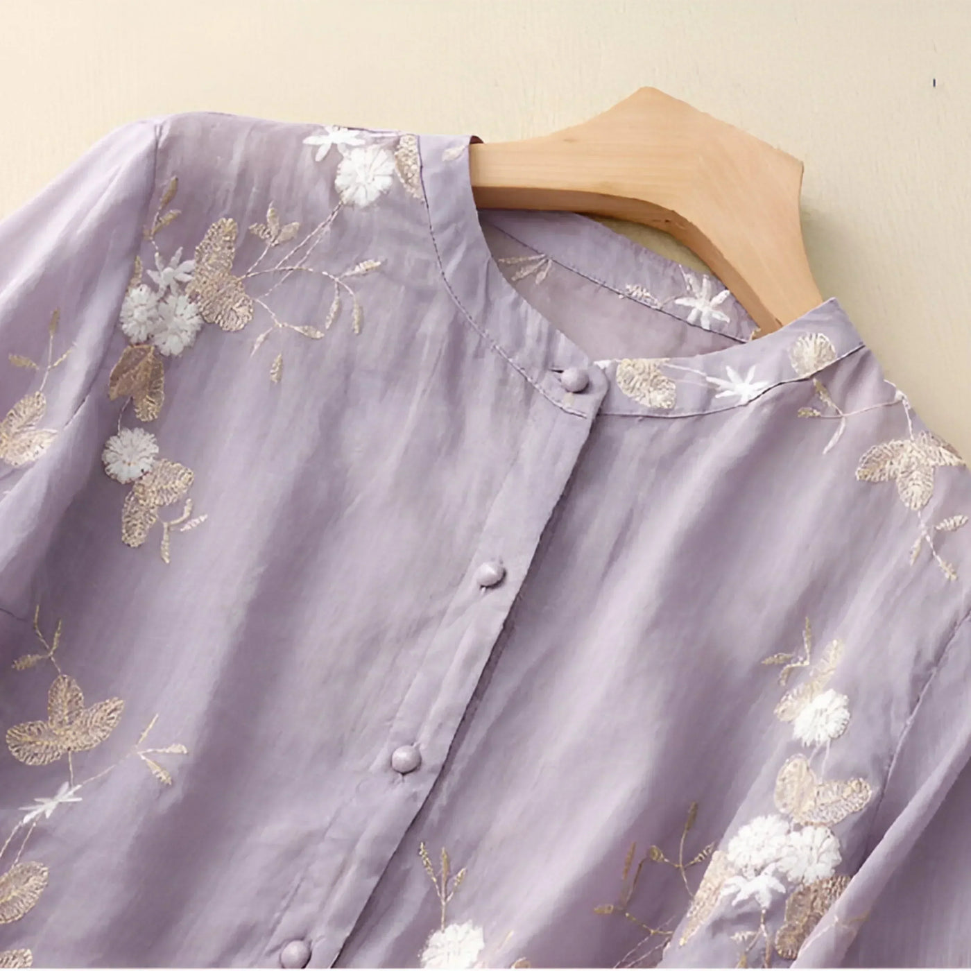 Ivy™ Flower Button Blouse