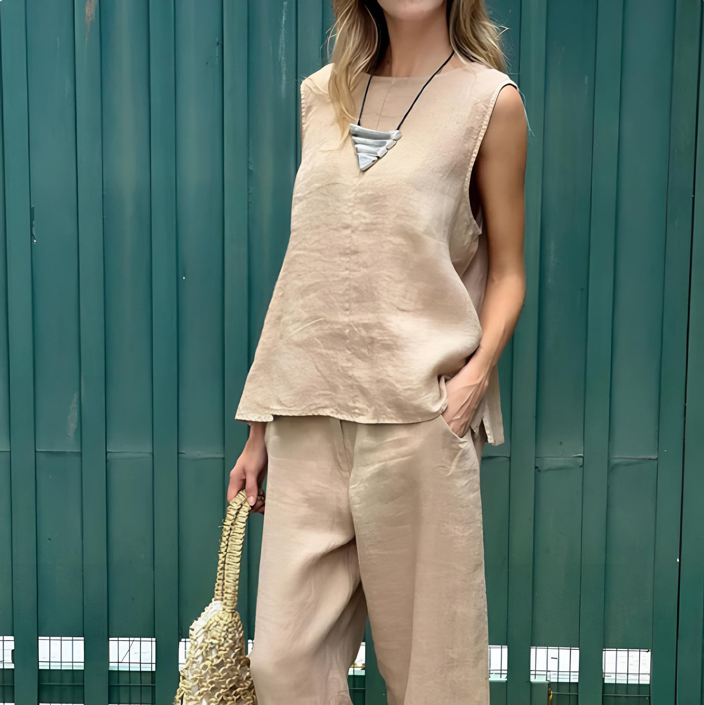 Julia – Mouwloze top en lange broek