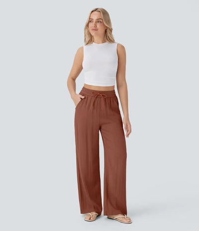 Aria - Elegante linnen broek