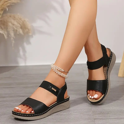 Ryza - Comfortabele sleehak sandalen