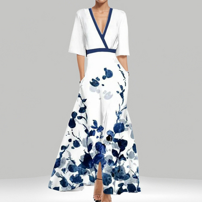 Elise™ | Bloemige Elegant Maxi-jurk