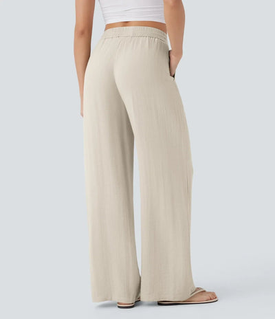 Aria - Elegante linnen broek