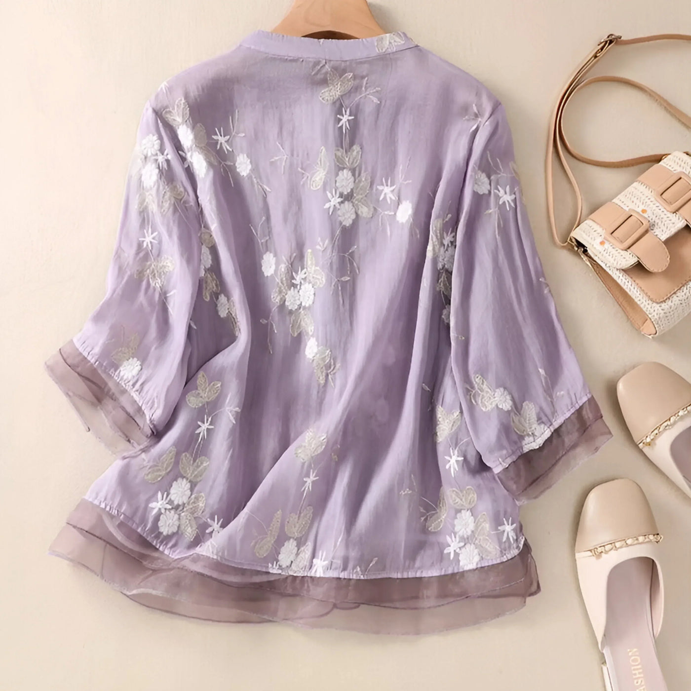 Ivy™ Flower Button Blouse