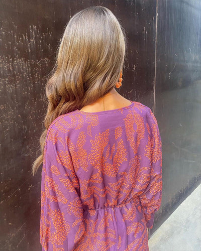 Frieda™ | Barokpatroon Midi-jurk