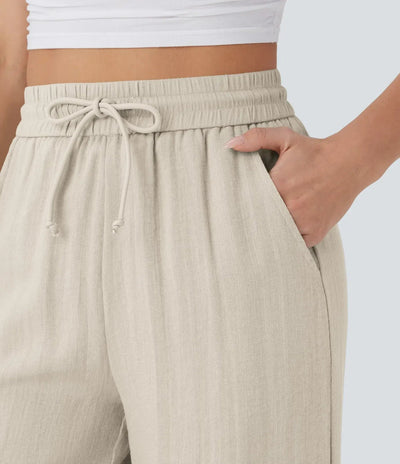 Aria - Elegante linnen broek
