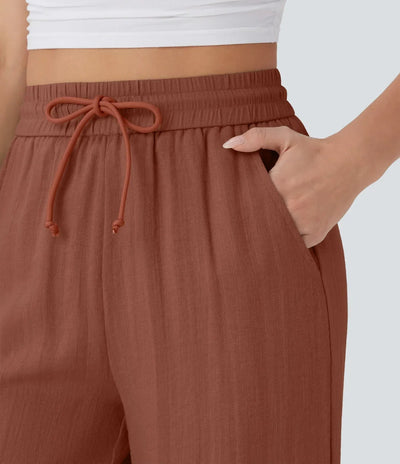 Aria - Elegante linnen broek