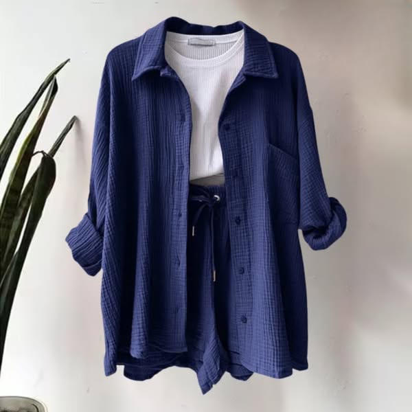 Arabella™ | 2-delige Katoenen Shirt en Shorts Set