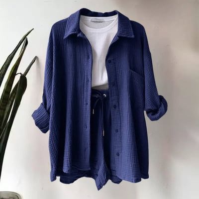 Arabella™ | 2-delige Katoenen Shirt en Shorts Set