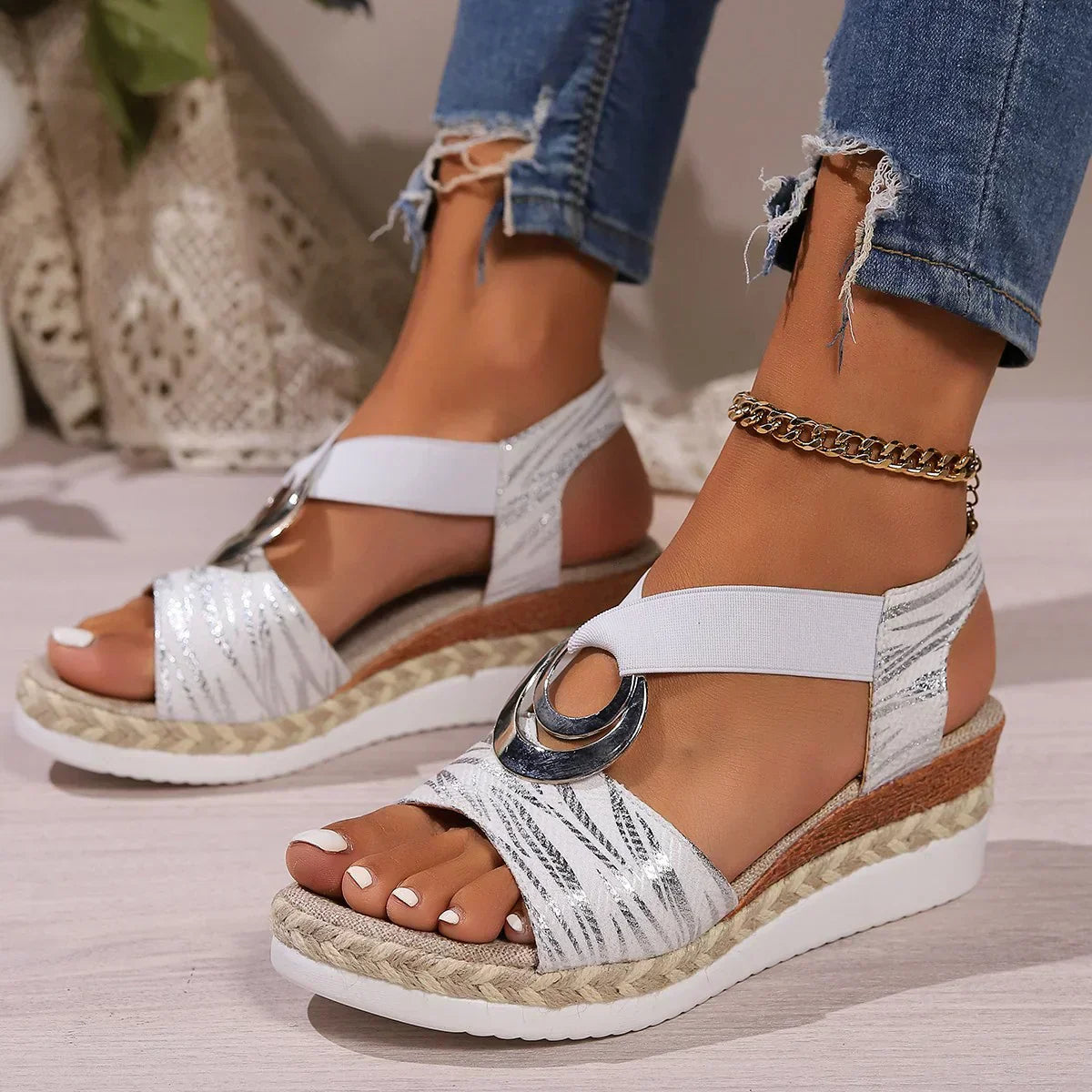 Bella - Geprinte orthopedische sandalen