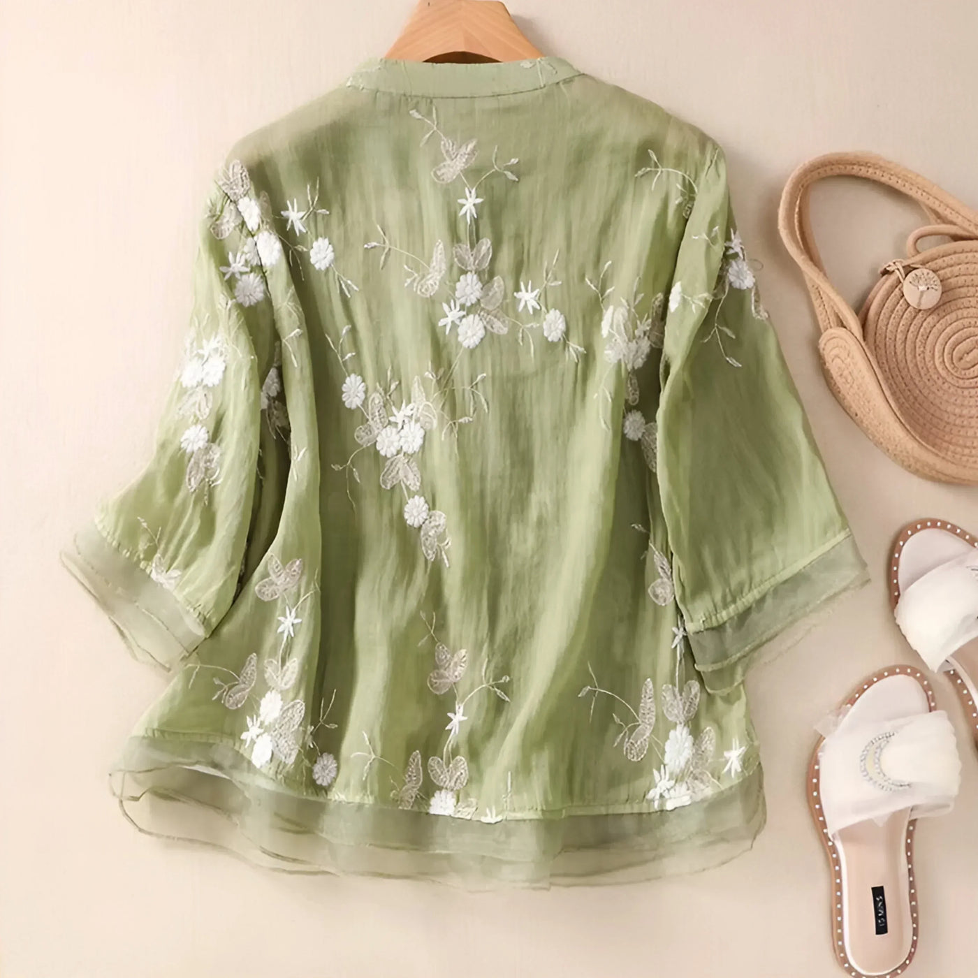 Ivy™ Flower Button Blouse