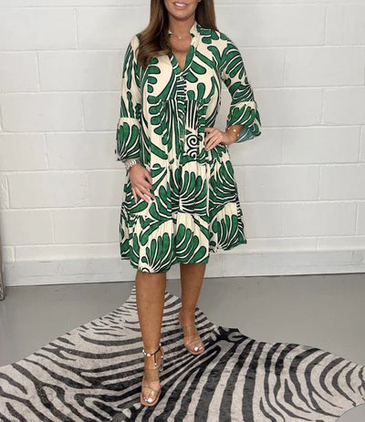 Fenella - V-hals jurk