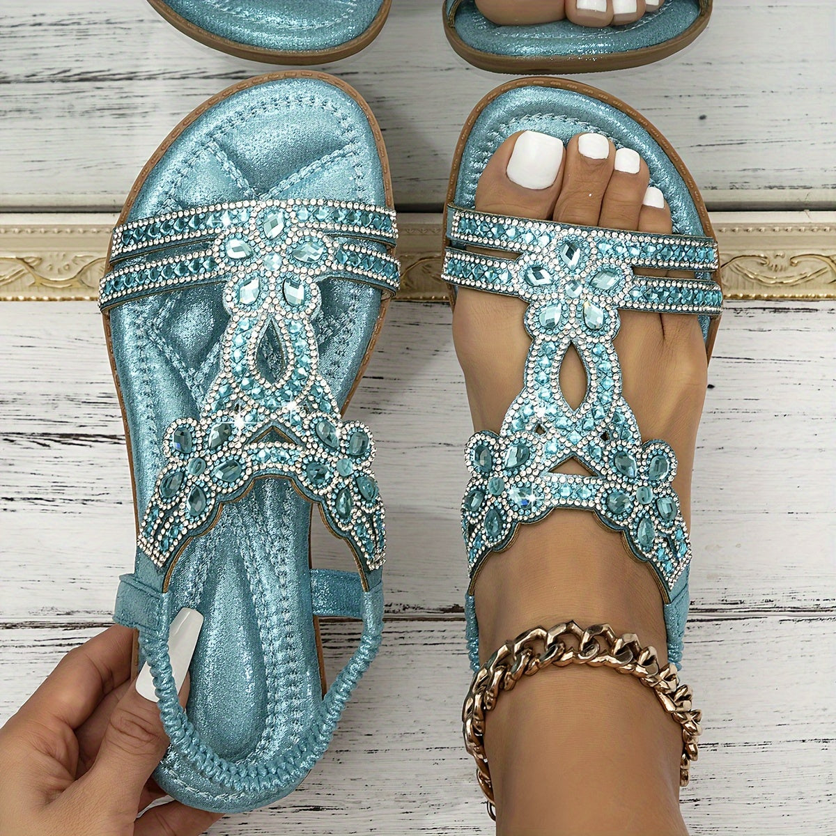 Blessy - Sandalen met achterband
