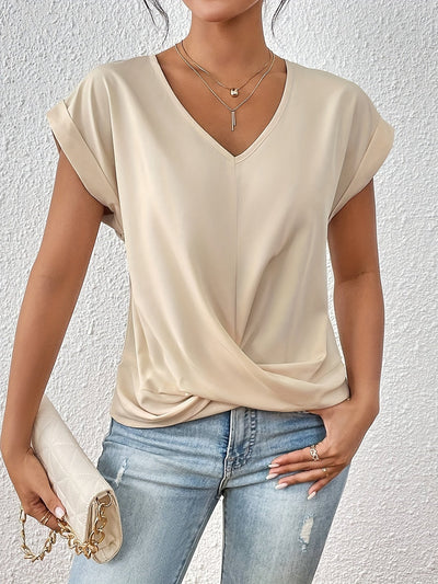 Elsa™ | Casual T-shirt met V-hals
