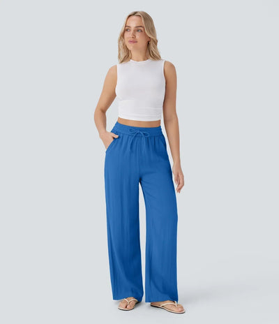 Aria - Elegante linnen broek