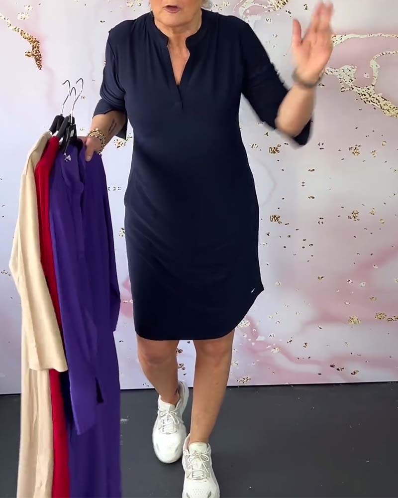 Lina™ | Comfortabele Polo-jurk voor elke dag