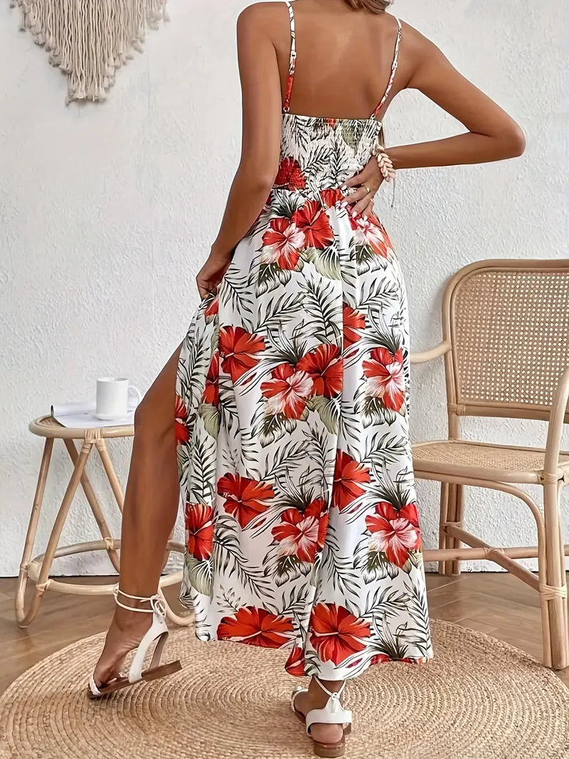 Ingrid | Zomerjurk met bloemenprint