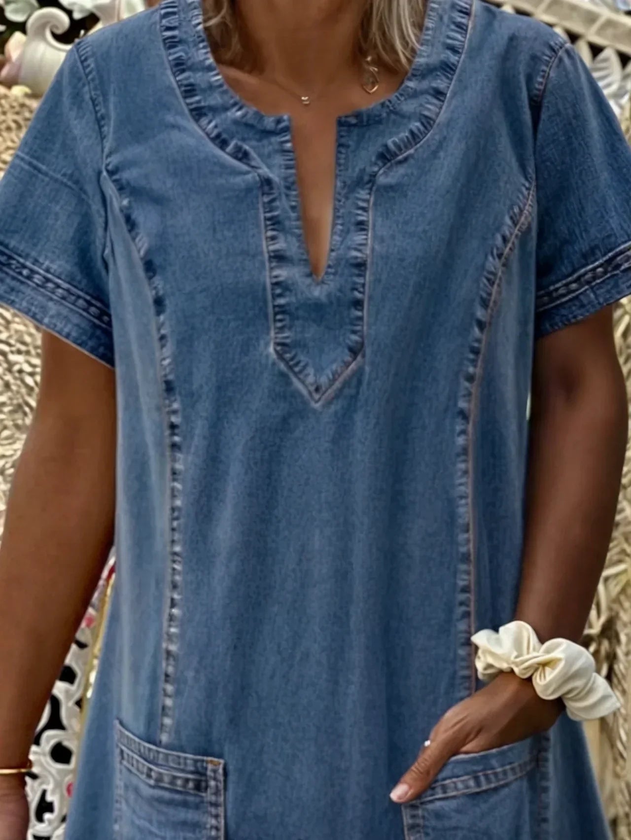 Raquel™ | Jeans-Tuniekjurk met Zakken