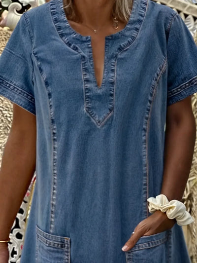 Raquel™ | Jeans-Tuniekjurk met Zakken