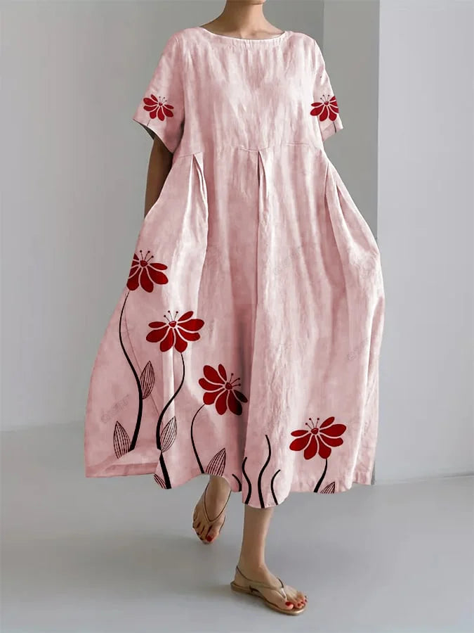 ROSALIE - BOTANISCH DRUK LOS KLEID