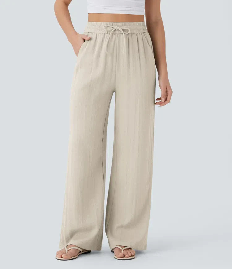 Aria - Elegante linnen broek