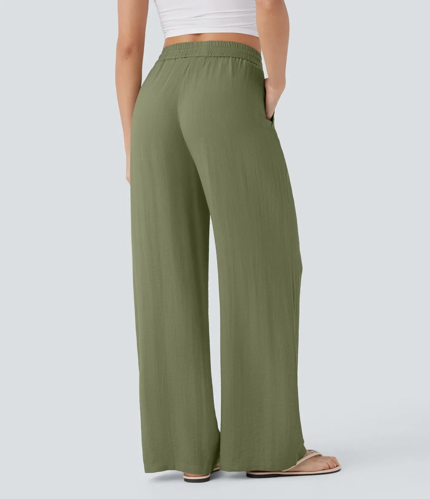 Aria - Elegante linnen broek
