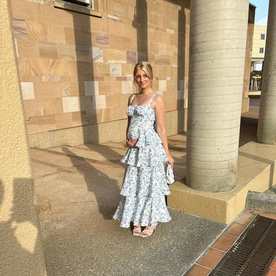 Julia - Elegante Bloemen Maxi Jurk