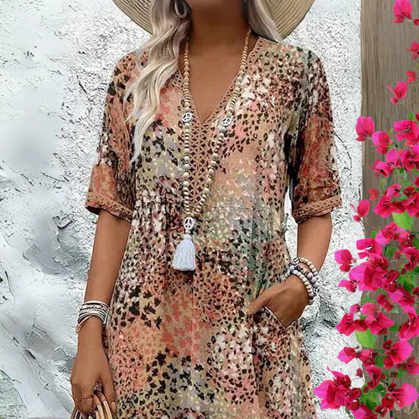 AMBER | VLOEIENDE BOHO JURK
