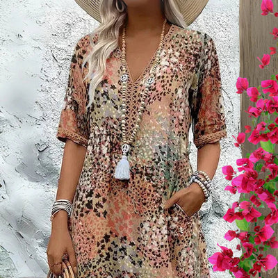 AMBER | VLOEIENDE BOHO JURK