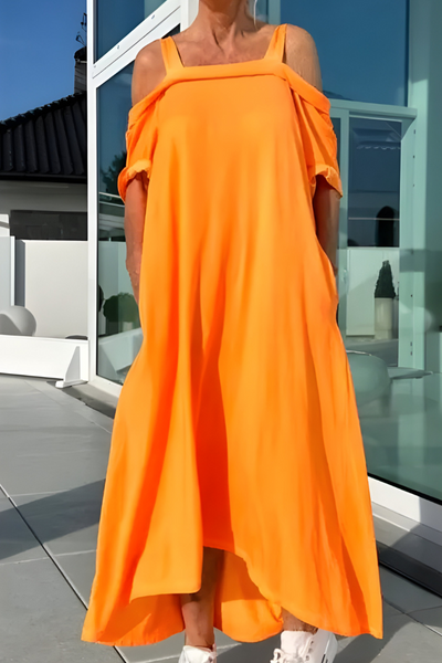 Mary™ | Lange Off-Shoulder Zomerjurk