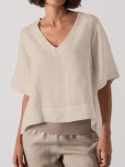 YARA | COMFORTABELE LOSSE BLOUSE MET BUIKBEDDEKKING